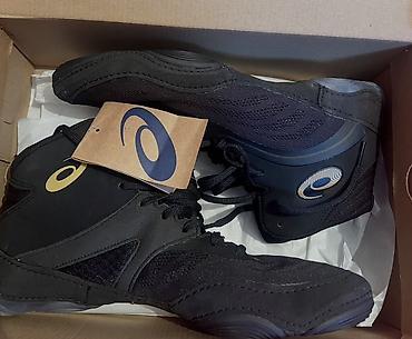 nike react: ASICS – борцовки (wrestling shoes) черного цвета с золотистым — 1