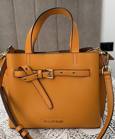 michel cors: Сумка Michael Kors, модель-тоут из зернистой кожи в тёплом — 1