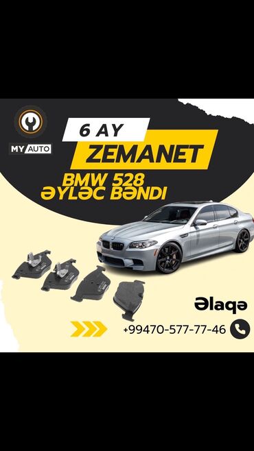 bmw i8 azerbaycan: Ön, BMW 528, 2015 il, Orijinal, Yeni