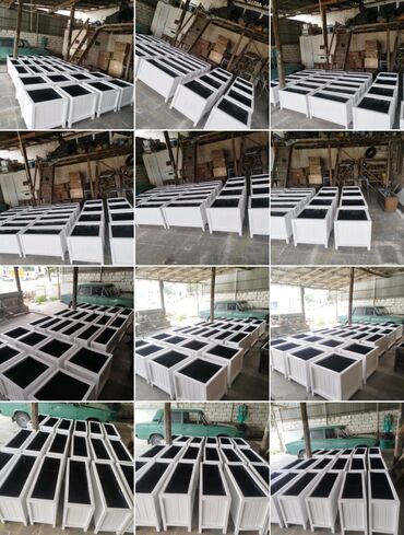 Bitkilər üçün dibçəklər: Açıq havaya uyğun dekorativ taxta gülbəçələr - Material: təbii — 4