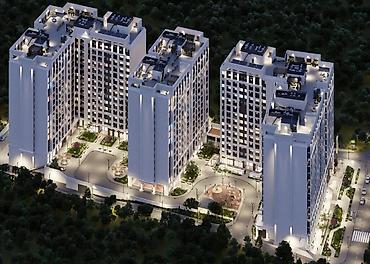 15: 2 комнаты, 97 м², Кок-Жар мкр Элитка, 3 этаж, ПСО (под самоотделку) — 1