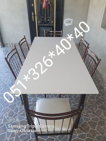Masa və oturacaq dəstləri: Mətbəx üçün, Yeni, Açılan, Dördbucaq masa, 2 stul -da lalafo.az — 26 Masa və oturacaq dəstləri: Mətbəx üçün, Yeni, Açılan, Dördbucaq masa, 2 stul — 26