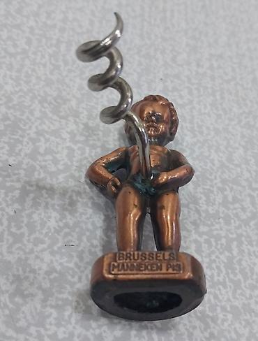 suviner pullar: Brüssel suveni̇ri antikvar – Manneken Pis fiqurlu şüşəaçan (burma — 3