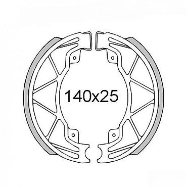 10 cm: Pakne (obloge) zadnje kočnice sa oprugama – dimenzije 140 x 25 mm - — 2