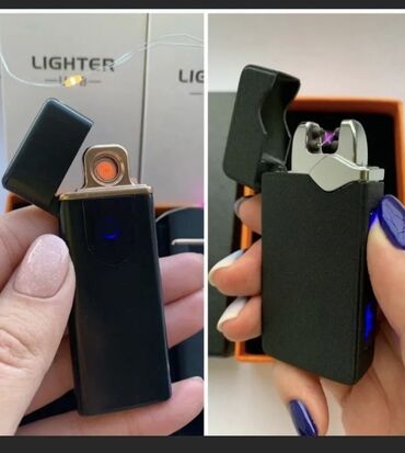 Зажигалка USB дуговая электроимпульсная HLV ZA-750 Black