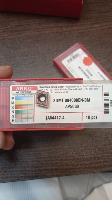 İstehsal avadanlığı: Dəzgah alətləri və kəsici lövhəciklər (freze və torna üçün) — 23