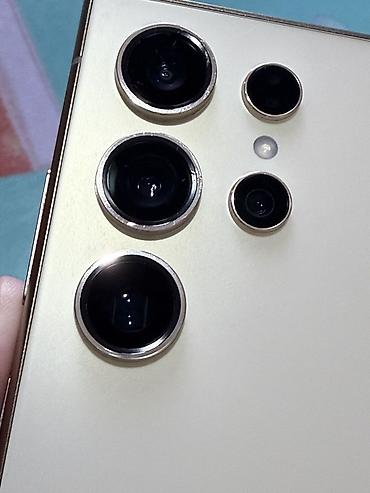 чехол для с24 ультра: Samsung Galaxy S24 Ultra, Б/у, 512 ГБ, цвет - Золотой, 2 SIM, eSIM — 8
