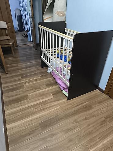 bunk bed: Детская кроватка с деревянным реечным дном. - Размер спального места — 2