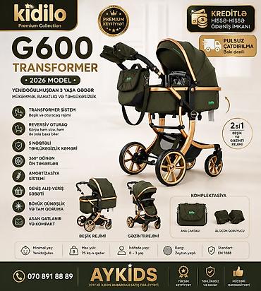 Modullu arabalar: 2-si 1-də araba, Kidilo, Yeni, Pulsuz çatdırılma, Rayonlara çatdırılma — 1