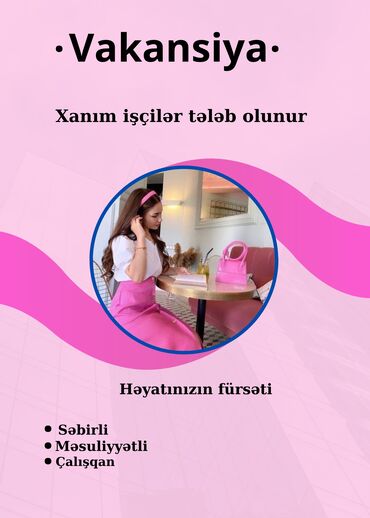 yol tikinti sirketleri vakansiya: ✅ Xanımlar üçün unikal qazanc fürsəti 💎 Xanımlar, diqqət! Sizə 100%