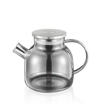 çerez qablari: Paslanmaz qapaqli gumusu suse caynik 1200 ml