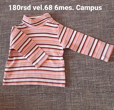 espadrile sa masnom: Dečija rolka na pruge, dug rukav, brend Campus. Mekan pamučni — 1