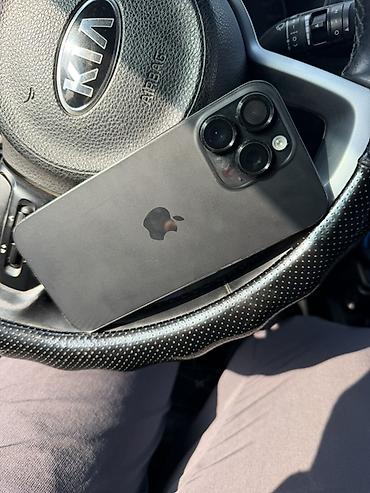 телефон авто: IPhone 16 Pro Max, Б/у, 256 ГБ, Jet Black, Чехол — 2