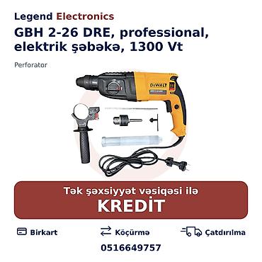 drel desti: Elan başlığı: Perforator GBH 2-26 DRE, professional, elektrik şəbəkə — 1