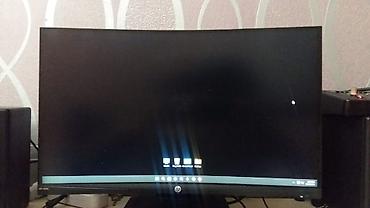 Monitorlar: HP 24x Curved Gaming monitor 6 aydir istifade olunub olu piksel yoxdu — 1