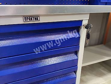 слесарный стол: Верстак Profi W с тумбой, экраном и освещением!!! Перед вами готовый — 6