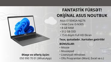 ASUS: Yeni ASUS Vivobook, 15.6 ", Intel Core i3, 512 GB, Pulsuz çatdırılma — 3