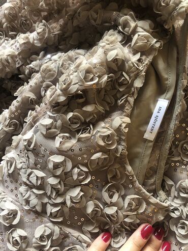 Haljine: S (EU 36), bоја - Siva, Koktel, klub, Dugih rukava — 9