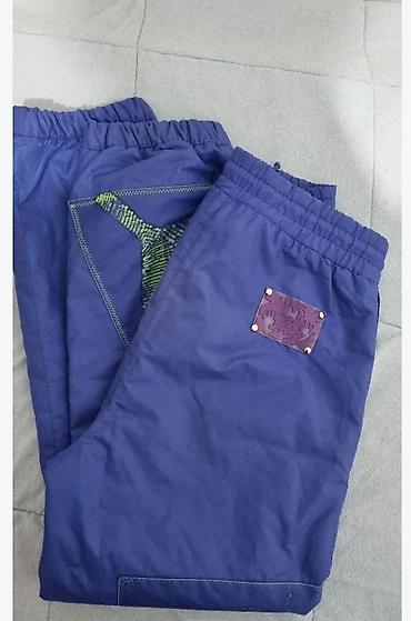 Skafanderi: Capricio retro ski pantalone – plava boja sa efektim/unikatnim — 2
