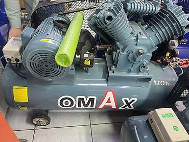 common rail: Промышленный поршневой воздушный компрессор OMAX. - Тип: ременной — 1