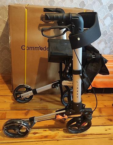 elil araba: Yüngül və qatlanan rollator tipli gəzinti arabası - Alüminium gövdə — 4