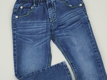 ocieplane spodnie chłopięce: Spodnie jeansowe, 2-3 lat, 92/98, stan - Bardzo dobry