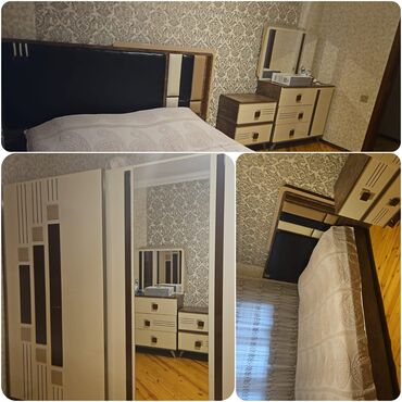 диван кровать с ортопедическим матрасом: 2 təknəfərlik çarpayı, Dolab, Termo, 2 tumba, İşlənmiş