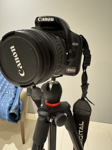 canon eos 5d mark ii: Canon 450d Body Canon 18-55 AF Lens Sandisk 8GB Yaddaş Kartı! Hamı