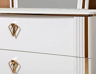 Спальные гарнитуры: Спальный гарнитур, Новый, В рассрочку, МДФ, Бесплатная доставка, цвет - Белый — 7