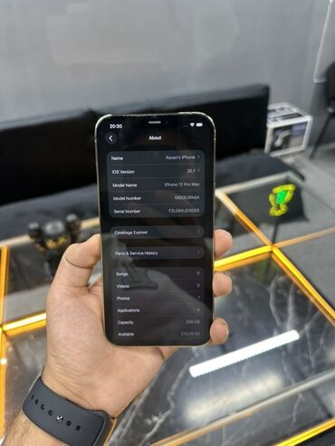 Apple iPhone: IPhone 12 Pro Max, 256 GB, Qızılı, Face ID — 8