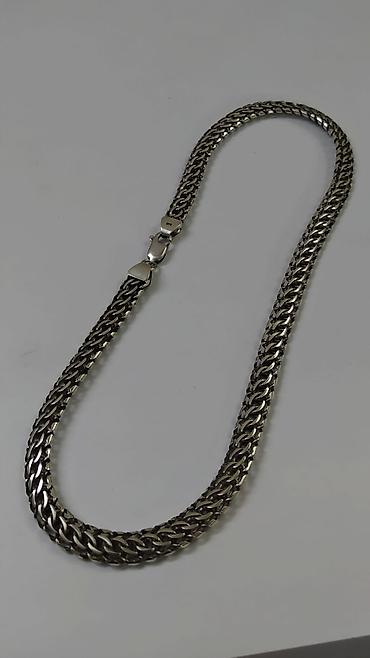 Серебряные цепочки: Серебряная цепь 60 грамм 58 см Ручная работа Изготовлен под Заказ — 17