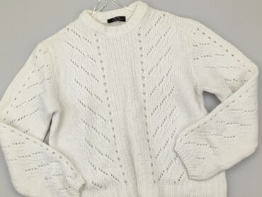 białe bluzki osiecka: Sweter, Bershka, L, stan - Bardzo dobry