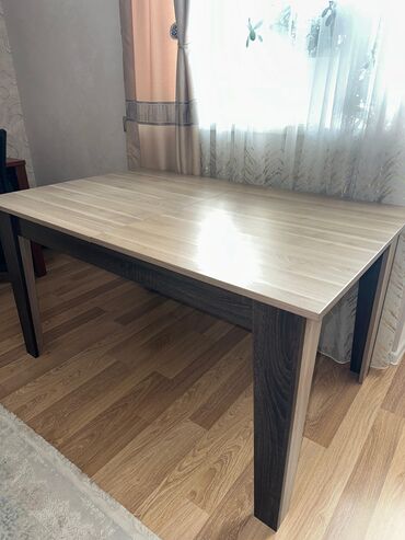 стол с эпоксидной смолой: Qonaq masası, İşlənmiş, Açılan, Laminat, Dördbucaq masa