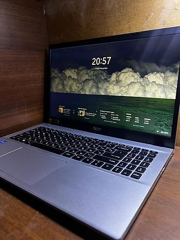 Acer: Acer noutbuk – 15.6" ekranlı, gümüşü gövdə İntel core i3 12-ci nəsil — 3