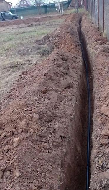 Канализационные работы: Канализационные работы | Копание канализации, Копание септика, Монтаж канализационных труб Больше 6 лет опыта — 9