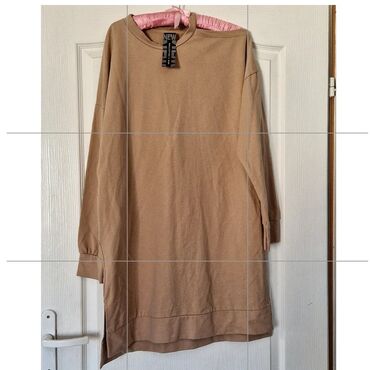 zara haljine crne: Oversize, Dugih rukava