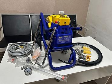 туп: Безвоздушный окрасочный аппарат (airless) на тележке с колесом — 2