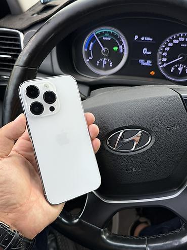 дисплей айфон 13: IPhone 14 Pro, Б/у, 128 ГБ, Белый, Защитное стекло, Чехол, 87 % — 1
