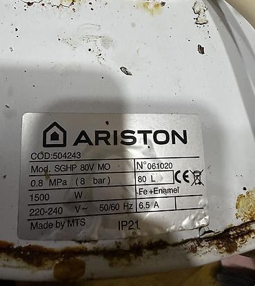 Аристоны: Ariston elektrik su qızdırıcısı (boiler) -Model: SGHP 80V MO - Tutum — 2