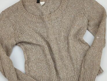 brązowa zamszowa spódnice: Sweter, H&M, S (EU 36), condition - Very good