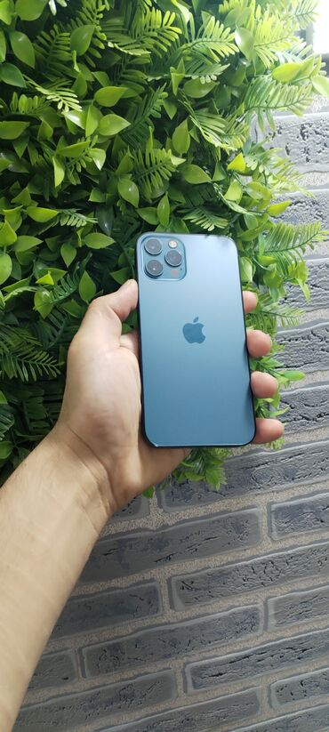 купить iphone: IPhone 12 Pro, 128 GB, Pacific Blue, Kredit, Simsiz şarj, Face ID
