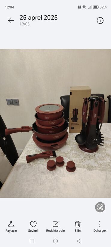 biskvit qablari: Tava, Qazan, rəng - Qırmızı, Keramika, Rusiya