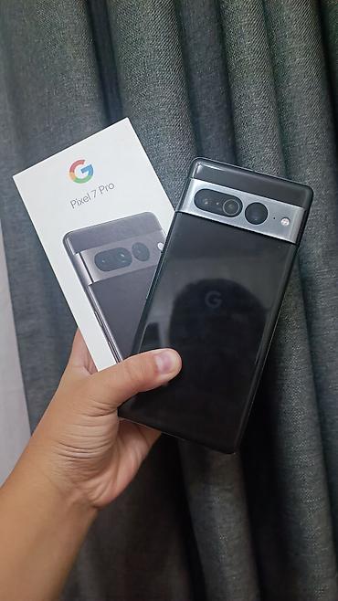Google Pixel 7 Pro, Б/у, 128 ГБ, цвет - Черный, 2 SIM