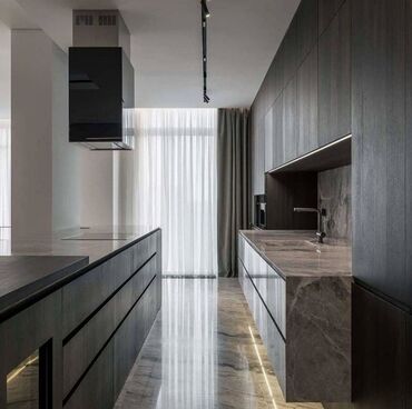 Sifarişlə mətbəx mebeli: Sifarişlə mətbəx dəsti, Özü çəkən petlələr, Mat laminat, Kredit var, Pulsuz çatdırılma, Rayonlara çatdırılma — 18