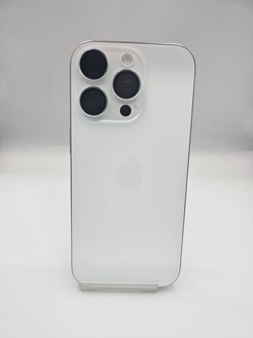 купить бу айфоны: IPhone 16 Pro, Б/у, 128 ГБ, White Titanium, Защитное стекло, Чехол, В рассрочку, 100 %