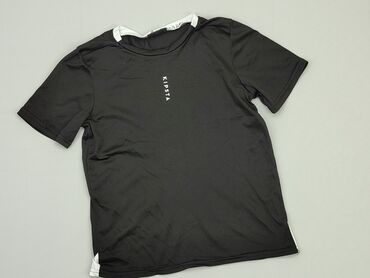 czarna koszulka dla dziewczynki: T-shirt, 10 years, 134-140 cm, condition - Very good