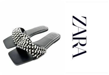 papuce koza: Fashion slippers, Zara, 40