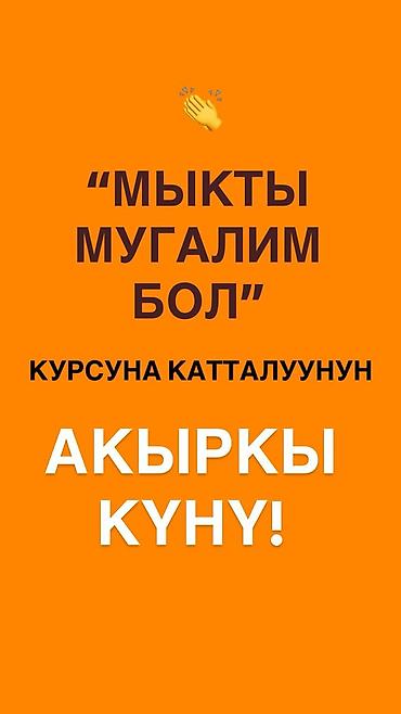 Другие курсы: Курс «Мыкты мугалим» — программа для преподавателей и тех, кто хочет — 1