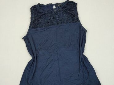granatowa bluzki krótki rękaw: Блуза жіноча, Esmara, M, стан - Хороший