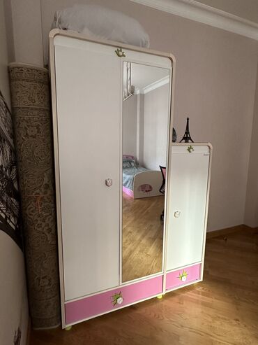 Yataq otağı dəstləri: 2 təknəfərlik çarpayı, Komod, Tumba, Dolab, Azərbaycan, İşlənmiş — 11